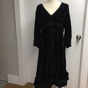 Johnny Was Shalea Long Velvet Dress(B)